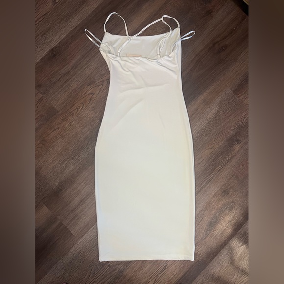NWT Superdown Sabrina Midi White Dress - Picture 5 of 5